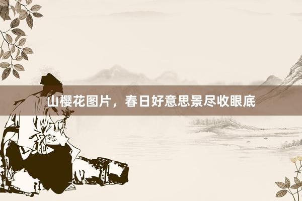 山樱花图片，春日好意思景尽收眼底